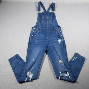 Judy Blue Women's Blue Distressed Overalls